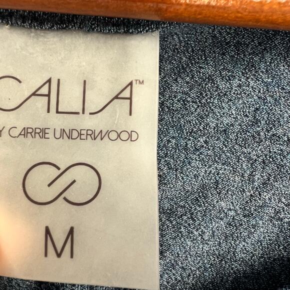 Calia by Carrie Underwood blue gray short sleeve crew neck top size medium - Picture 4 of 7